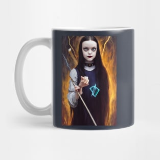 Painting Of Wednesday Addams Portrait Mug